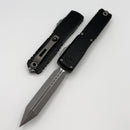 Microtech Ultratech Gen IV Topo Black Handle w/ Spartan D/E Apocalyptic M390MK 12234TP-10AP