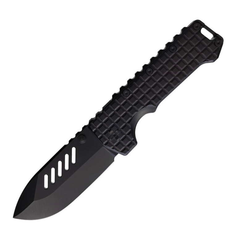 PMP Knives Kodiak Frame Lock Milled Black Titanium & Black M390 PMP065