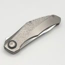 Holt Bladeworks Renegade w/ Titanium Hammered Burnished Handles & Uddeholm Vanax SuperClean, Near Mirror 320