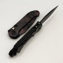 Microtech Knives LUDT Gen III Smooth Handle Topographic Black/Pink Drop Point 1135S-1TPBKPKCS