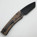 Medford Marauder H GunGrip L Handles w/ Black Hardware/Clip & S45VN DLC Tanto