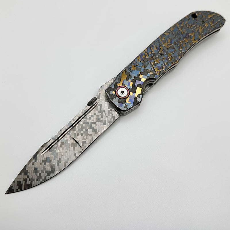 Custom Knife Factory ONE OFF Camo Titanium Eagle Rock