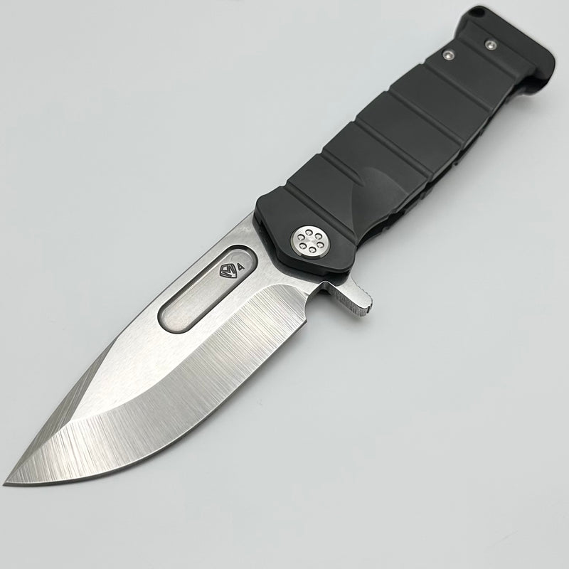 Medford Knife USMC Fighter Flipper DLC Handles w/ Tumbled S45VN