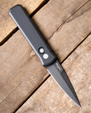 Pro-Tech Godson Left Handed w/ Black Handle & Black 154-CM Blade 721-LH