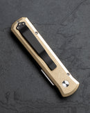 Pro-Tech Godson Bronze Aluminum Handle & Two-Tone DLC 154-CM Blade 7111