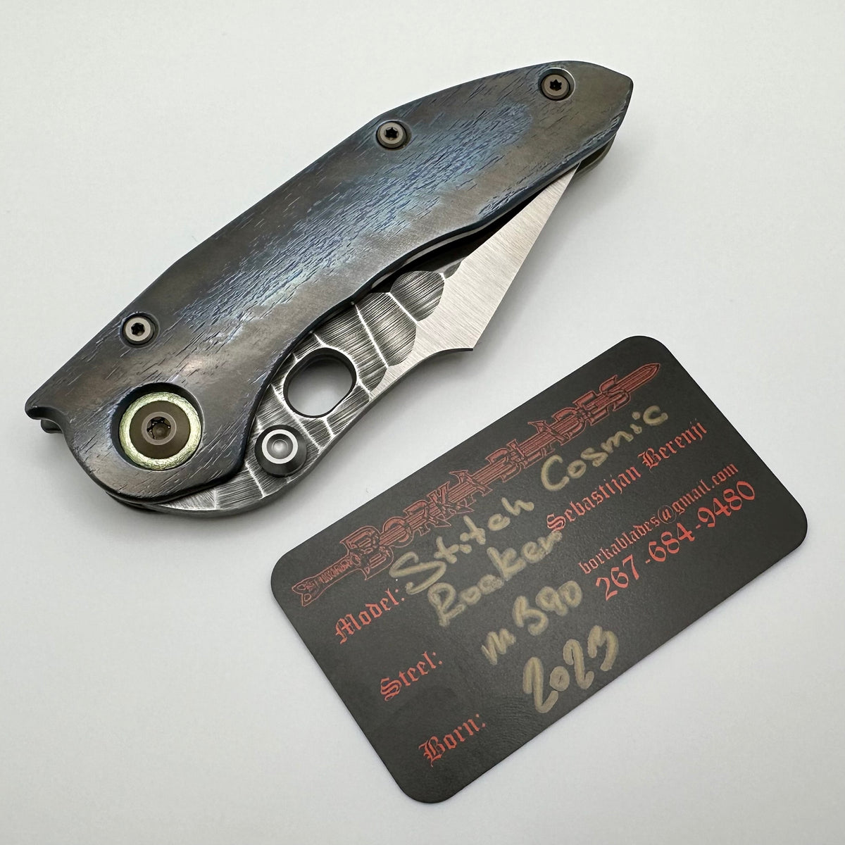 Borka Blades チタニウム チタン ロゴ  パッチ シルバー 銀 Borka Blades チタニウム チタン ロゴ コイン パッチ シルバー 銀