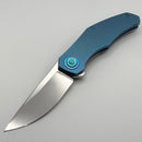 Holt Bladeworks Renegade w/ Titanium Burnished Bent Starburst Handles & Bohler M390, Near Mirror 304