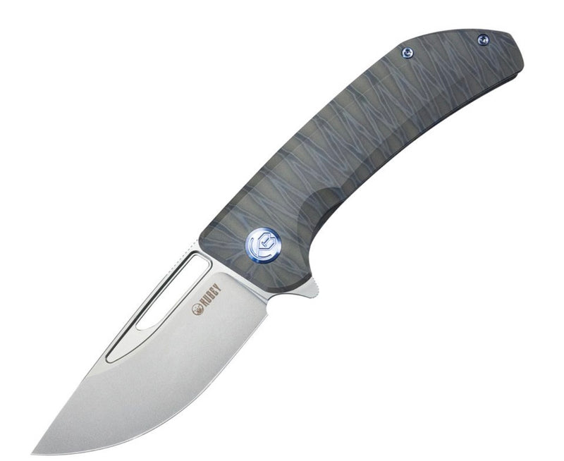 Kubey Hyperion Flamed Titanium Handles & S35VN KB368F
