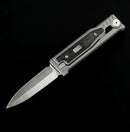 Reate EXO M Black Micarta & Satin Double Edge
