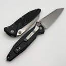 Microtech Socom Elite Warcom w/ Black Handles & Stonewash 259-10S