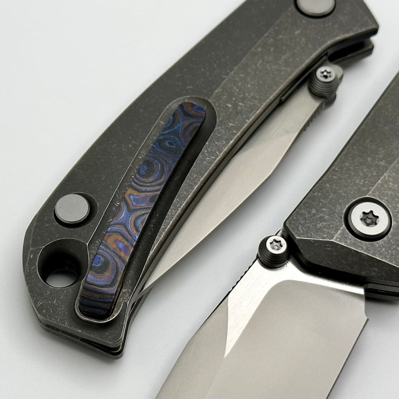 Custom Knife Factory Brat w/ M398 and Titanium/ZircuTi