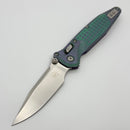 Marfione Select Microtech Socom Ram-Lok Titanium Frag Nebula Green Handles w/ Purple Accents & Stonewash M390MK 160RL-10FRMS14