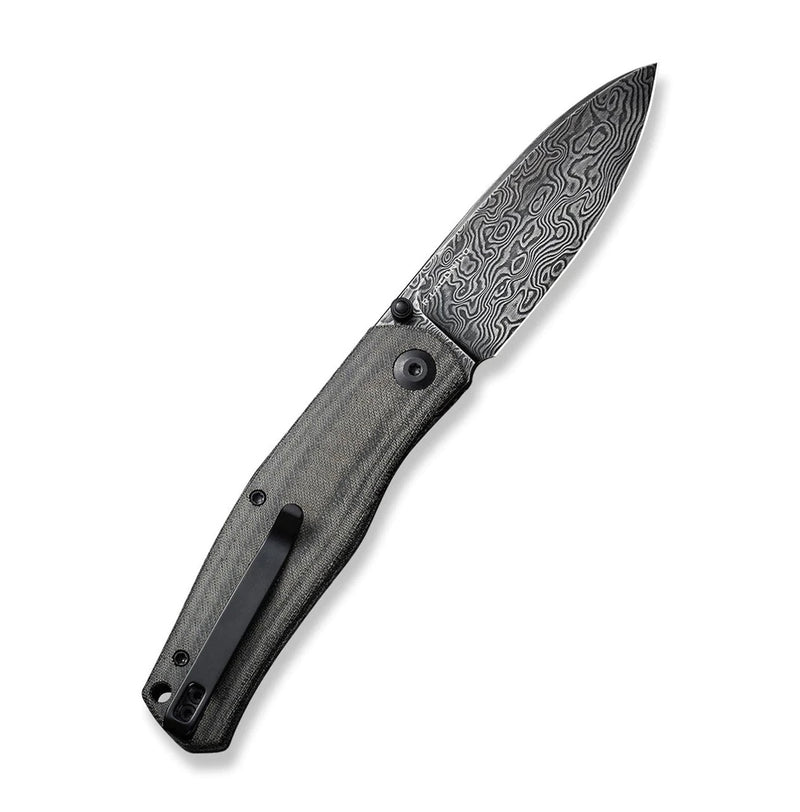 Civivi Sokoke Front Flipper Micarta & Damascus C22007-DS1