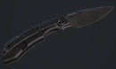 Pre Order Custom Knife Factory & Rotten Design EVO 5 Blackwash Titanium Handles w/ Blackwash M398