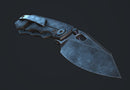 Pre Order Custom Knife Factory & Rotten Design EVO-XS Blackwash Titanium Handles w/ Blackwash M398