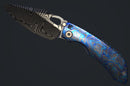 Pre Order Custom Knife Factory & Rotten Design EVO 5 Full Dress Zircuti Handles w/ Damasteel