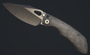 Pre Order Custom Knife Factory & Rotten Design EVO 5 Barked Stonewash Titanium Handles w/ Satin M398