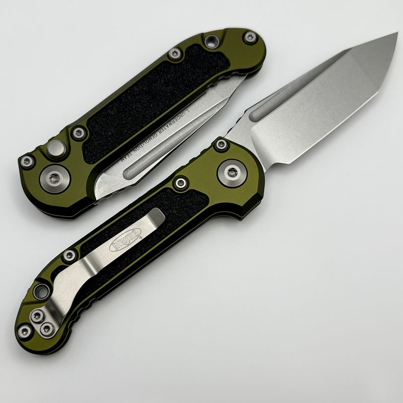 Microtech Knives LUDT Gen III Stonewash Tanto w/ OD Green Handle 1136-10OD ONE PER HOUSEHOLD