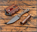 RMJ Tactical Utsidihi Fixed Blade Hyena Brown G-10 & Nitro-V
