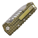 PMP Knives Kodiak Frame Lock Milled Bronze Anodized Titanium & M390 PMP064