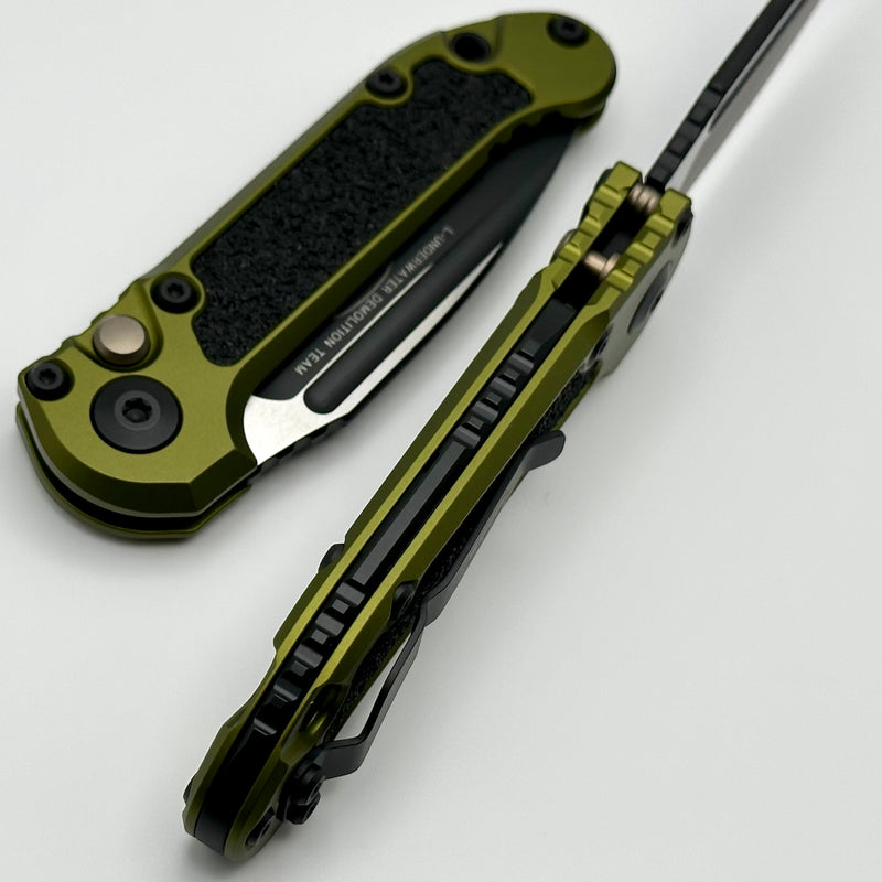 Microtech Knives LUDT Gen III Black Drop Point w/ OD Green Handle 1135-1OD ONE PER HOUSEHOLD