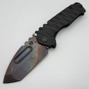 Medford Knife Praetorian TI Vulcan S45VN Tanto & DLC Lightning Sculpted Handles w/ Black Hardware/Clip