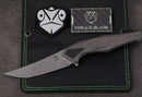 Poikilo Blade Rhino Standard 1 Dark Stonewash w/ Titanium Handles & M398