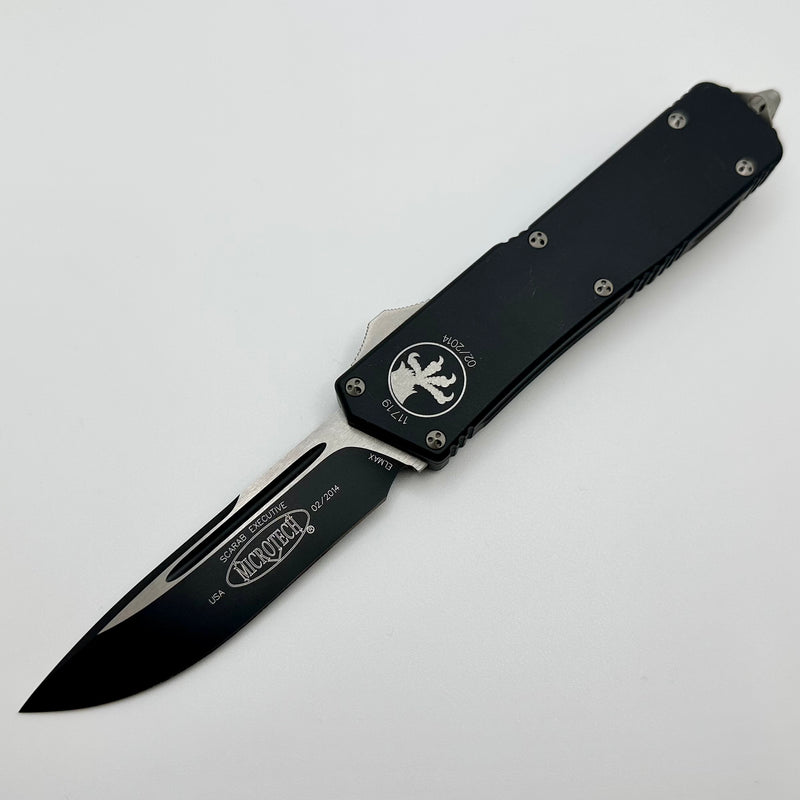 Microtech Scarab Executive Single Edge Black Standard 176-1 PRE OWNED