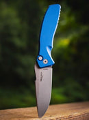 Pro-Tech Pallas Blue Aluminum Handle & Stonewash MagnaCut SB1101-Blue