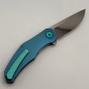 Holt Bladeworks Renegade w/ Titanium Burnished Bent Starburst Handles & Bohler M390, Near Mirror 304