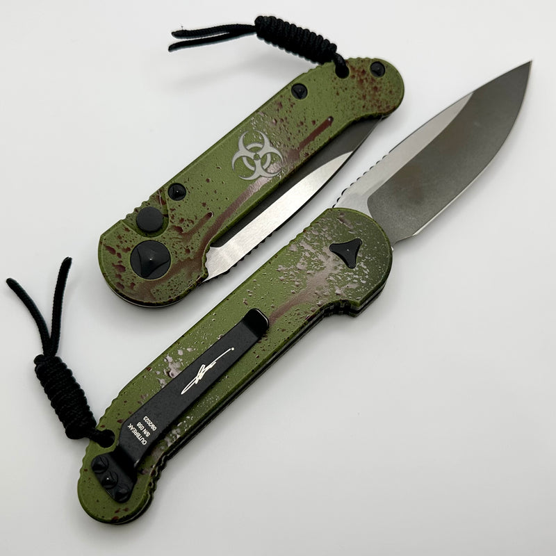 Microtech L.U.D.T Smooth Handle Outbreak Signature Series 135S-1OBDS ONE PER HOUSEHOLD