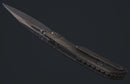 Pre Order Custom Knife Factory & Rotten Design EVO 5 Blackwash Titanium Handles w/ Blackwash M398