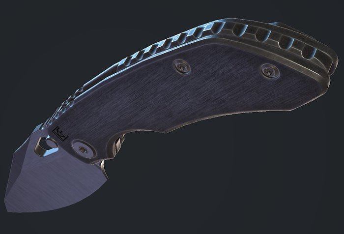Pre Order Custom Knife Factory & Rotten Design EVO 5 Barked Stonewash