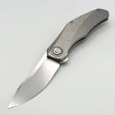 Holt Bladeworks Renegade w/ Titanium Hammered Burnished Handles & Uddeholm Vanax SuperClean, Near Mirror 320