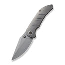 We Knife Stonewash Riff-Raff Milled Titanium Handles w/ CPM-20CV WE22020B-3