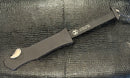 Heretic Giant Hydra 3X Hand Ground Custom Black Aluminum Handle & Stonewash Clip Point M390 w/ Flamed Accents S/N 002