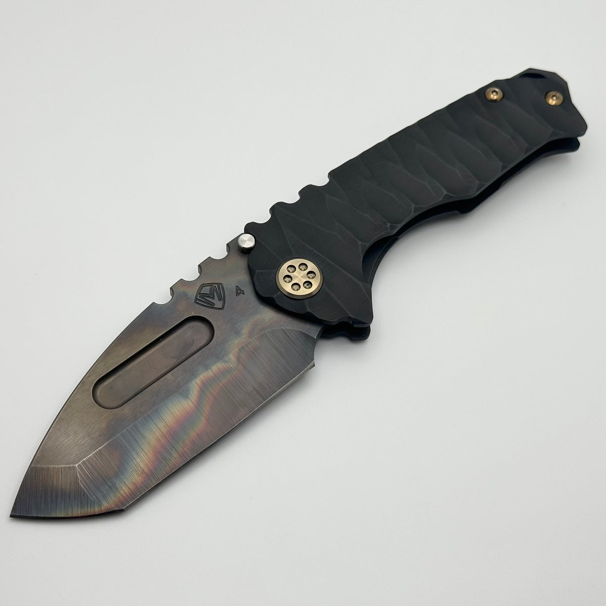 Medford Praetorian Genesis T Black Predator Handles w/ Bronze Hardware