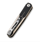 Civivi KwaiQ Flipper Ivory/Black G-10 Handle w/ Damascus C23015-DS1