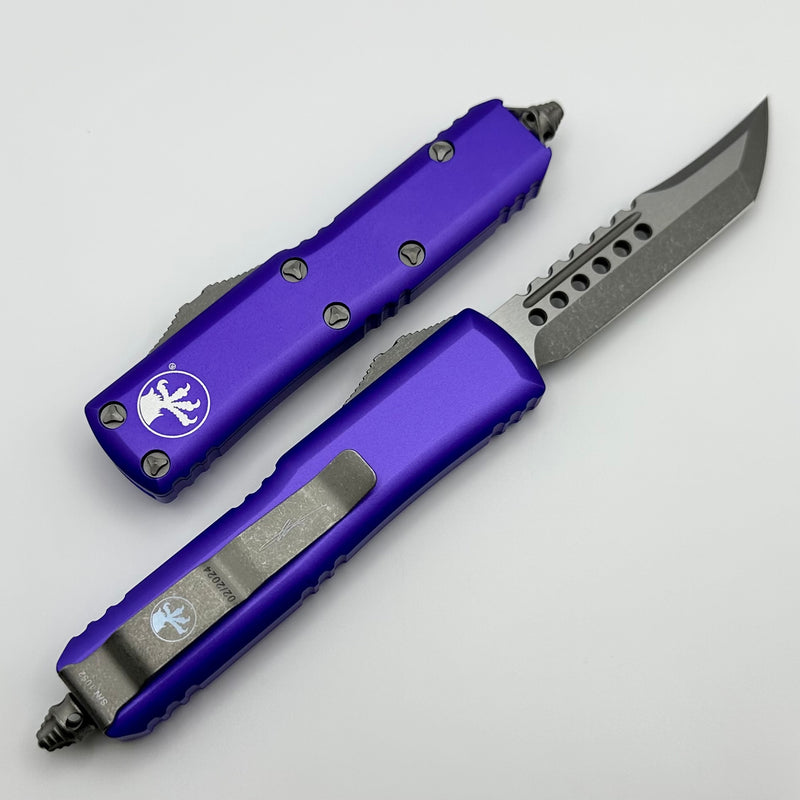 Microtech UTX-85 Hellhound Apocalyptic & Purple 719-10APPUS