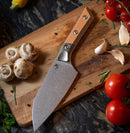 Microtech Santoku 6" Ember G-10/ Ti Handle w/ Stonewash M390MK 3200B-10EM