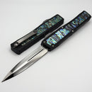 Heretic Custom NYX Aluminum Handle w/ Abalone Inlays & Mirror Polish D/E M390