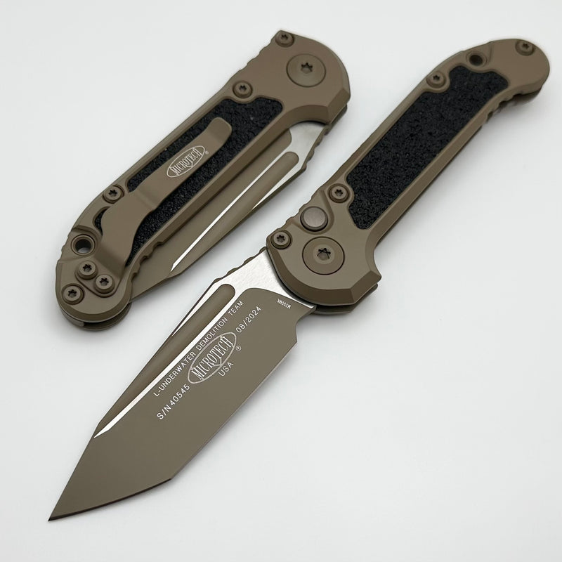 Microtech Knives LUDT Gen III Full Cerakote Dark Earth Tanto NCB Exclusive 1136-1CDENCB