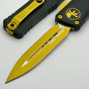 Microtech Knives Combat Troodon Gen III Black D/E w/ Yellow Accents 1142-1YWSK
