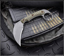 RMJ Tactical Korbin Dirty Olive G-10 & Nitro-V Fixed Blade