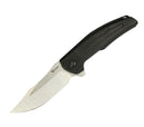 Reate Knives Jack Jr. Black Aluminum Integral Handle w/ Carbon Fiber Inlay & Satin S30V