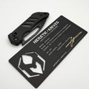 Heretic Custom Koschei DLC Titanium Chassis Handles & Chad Nichols Wavepool DLC Damascus