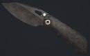 Pre Order Custom Knife Factory & Rotten Design EVO-XS Blackwash Titanium Handles w/ Blackwash M398