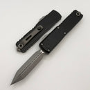Microtech UTX-85 Gen IV w/ Black Topographic Deep Engraved Handle & Apocalyptic Spartan M390MK 12304TP-10AP