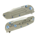 Reate Knives 9D-V2 Titanium Handle & Belt Satin 154CM