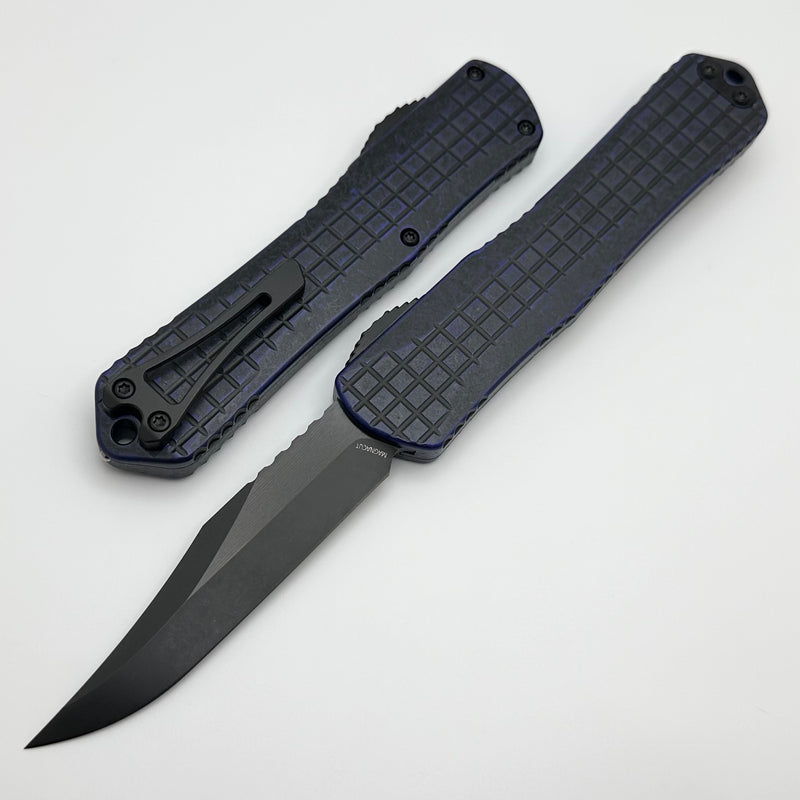 Heretic Knives Manticore X Breakthrough Purple Grenade Frag Handle & DLC Bowie MagnaCut H030BF-6A-BRKPU